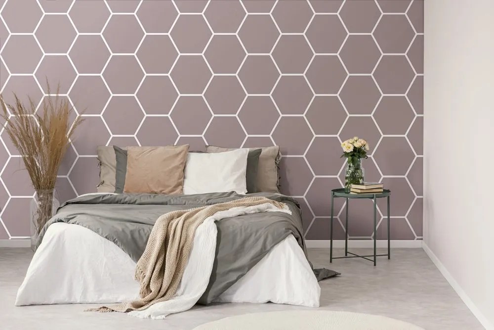 Samolepiaca tapeta moderný hexagón vzor