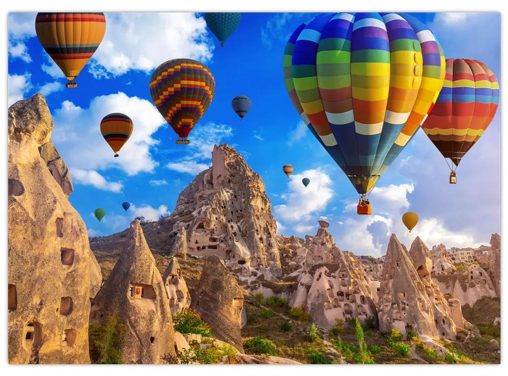 Obraz - Teplovzdušné balóny, Cappadocia, Turkey. (70x50 cm)