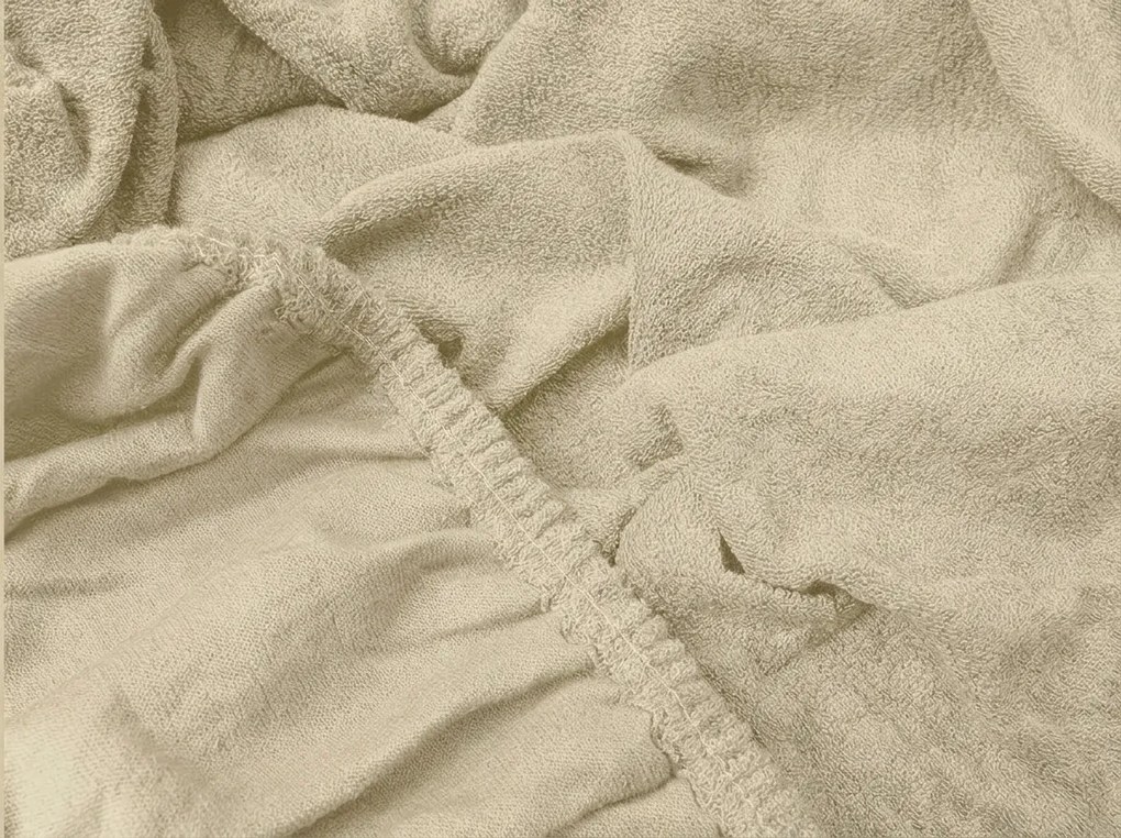 Froté plachta MOLTON cappuccino 180 x 200 cm