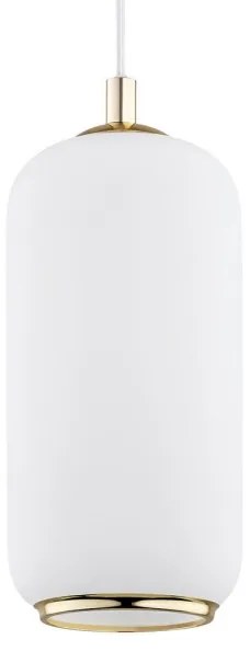 Argon 4993 - Luster na lanku PALLADO 1xE27/15W/230V zlatá/biela