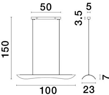 LED luster Agos 100