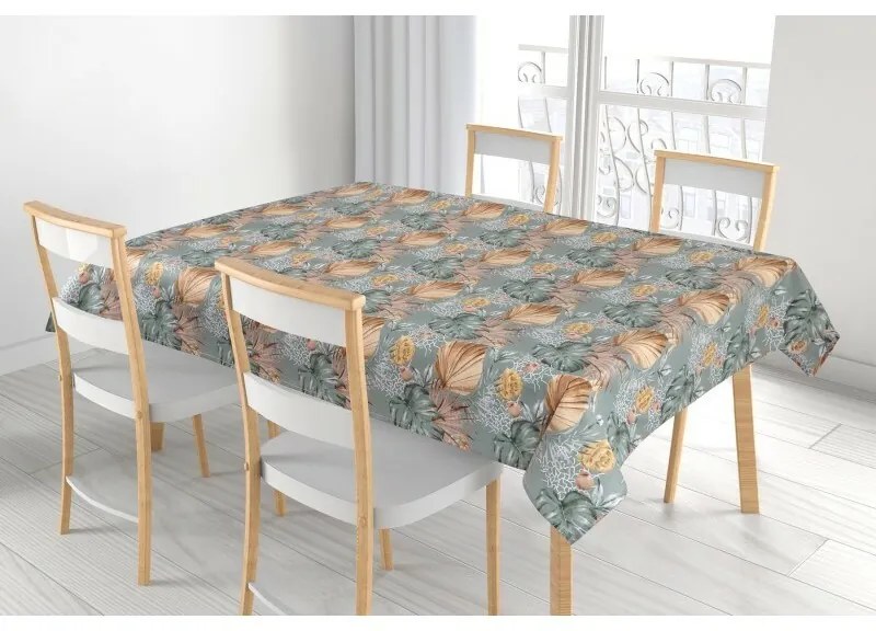 Bellatex Obrus Adela Monstera, ruža žltá, 120 x 140 cm, 120 x 140 cm