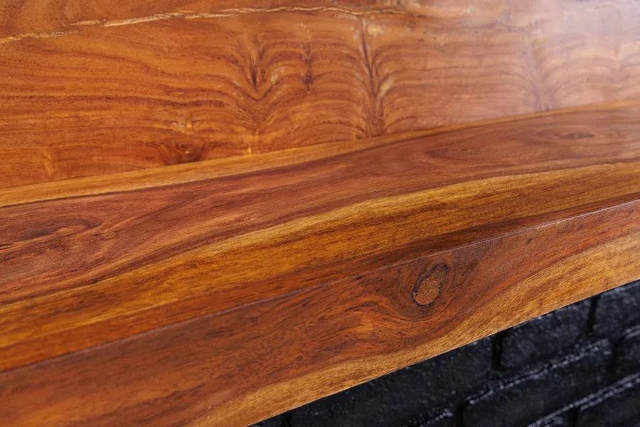 Dizajnová nástenná polica Elegant 80 cm Sheesham