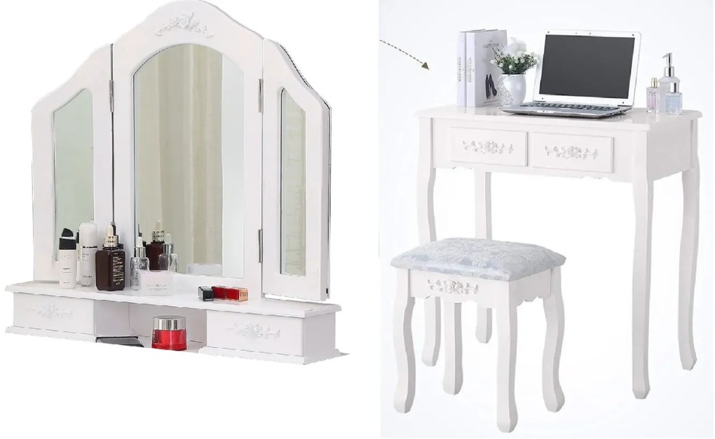 TRENDIE Toaletný stolík Elegant + hubka na make up ZDARMA