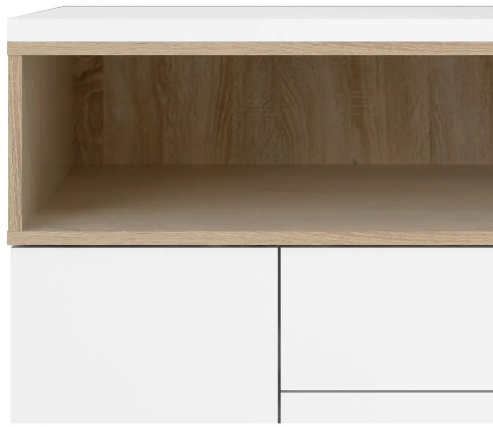 Biela komoda 176x90x49 cm Roomers – Tvilum
