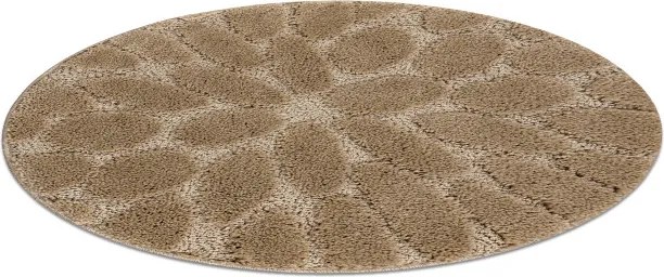 Kúpeľňový koberček SUPREME STONES kamienky, béžový kruh