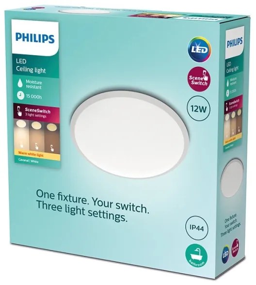 Philips - LED Stmievateľné kúpeľňové svietidlo SCENE SWITCH LED/12W/230V IP44