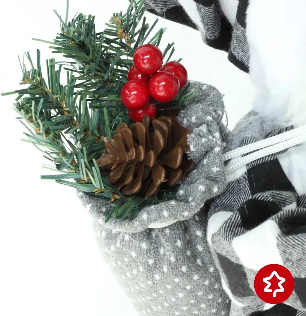 Santa Claus Silver 45 cm