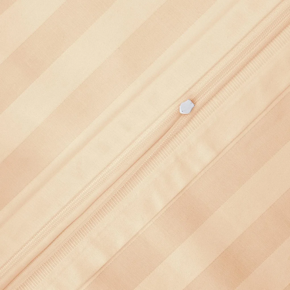 BAMBUSOVÁ OBLIEČKA NA VANKÚŠ STRIPE BEIGE 70X80 CM BÉŽOVÉ