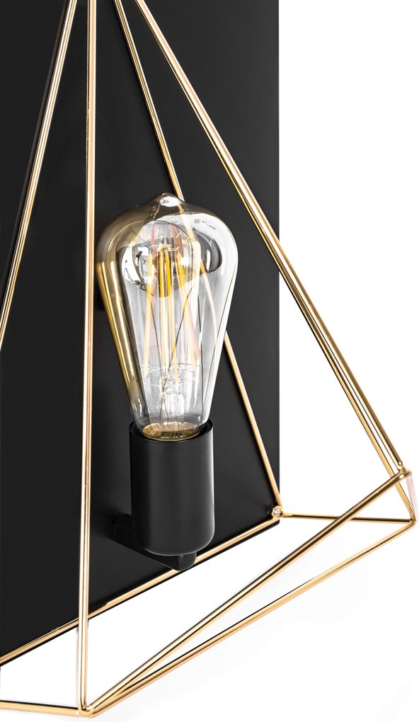 Toolight Toolight, nástenné svietidlo 1xE27 APP1095-1W, čierna, OSW-04411