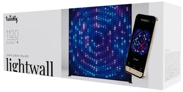 Twinkly TWDJ1120STP-BEU - LED RGBW vonkajší záves 1120xLED 2,6x2,7 m IP44 Wi-Fi