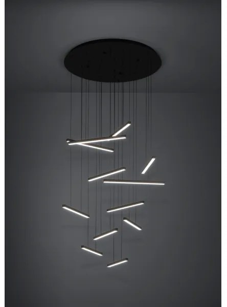 Eglo 390351 - LED Stmievateľný luster na lanku LINDOZA 12xLED/8,4W/230V 3000K