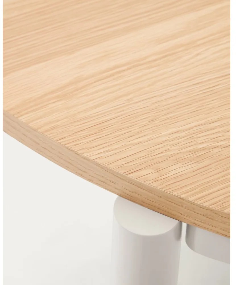 Rozkladací jedálenský stôl s doskou v dubovom dekore v prírodnej farbe 90x120 cm Montuiri – Kave Home