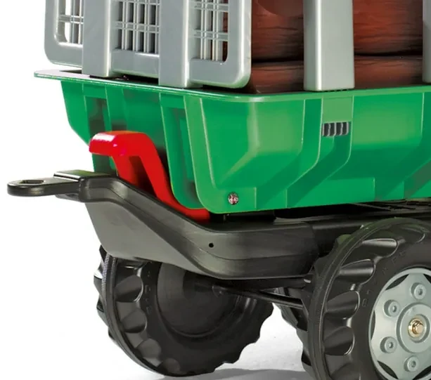 Príves na drevo Rolly Toys 122158 zelený, dvojnápravový