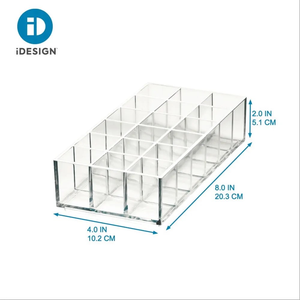 Kúpeľňový organizér na kozmetiku z recyklovaného plastu Lip Station - iDesign