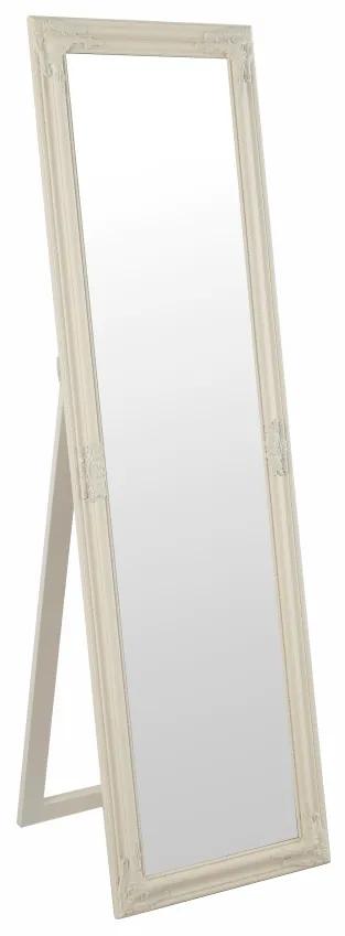 Gario Zrkadlo, drevený rám smotanovej farby, MALKIA TYP 12