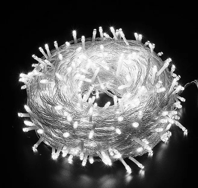 Vianočné svetielka LED záclona FLASH studená biela 1000 LED