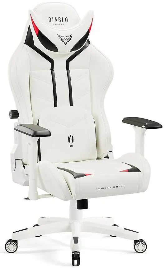 Otočné kreslo Normal Diablo X-Ray 2.0 čierna/biely