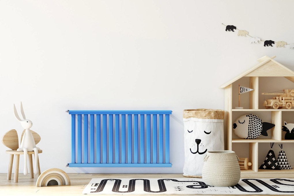 Regnis Kalipso Room, vykurovacie teleso 540x1200mm s pripojením 500mm, 637W, čierna matná, KPP/1200/540/D500/BLACK