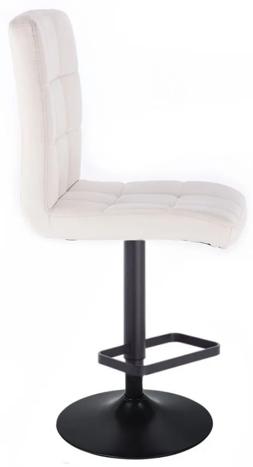 LuxuryForm DESIGN Barová stolička TOLEDO na čiernom tanieri - biela