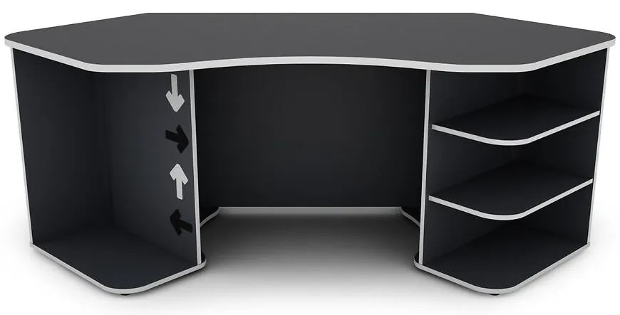 Písací Stôl Matrix 1 grafit/biela