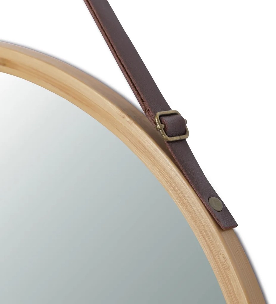 Nástenné zrkadlo B053 NAT, bambus