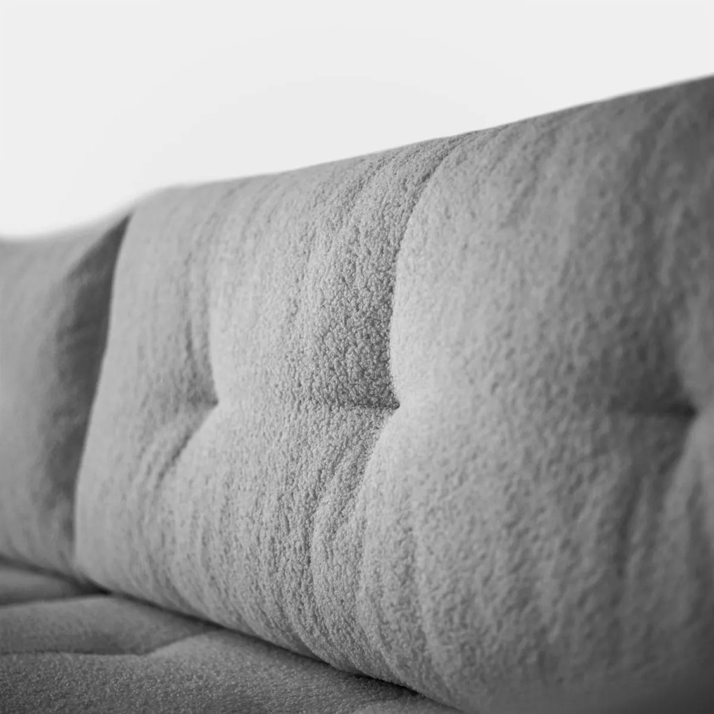 ROHOVÁ SEDAČKA SHARLOTTE 261 x 143 cm SIVÁ