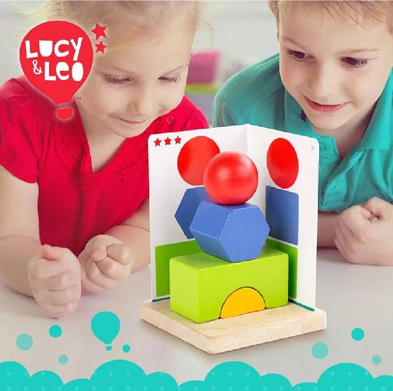 Lucy &amp; Leo 293 Jednoduchá geometria - drevená hra