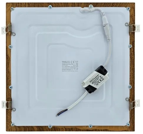 LED Podhľadové svietidlo SQUARE LED/24W/230V 4200K 29,2x29,2 cm hnedá