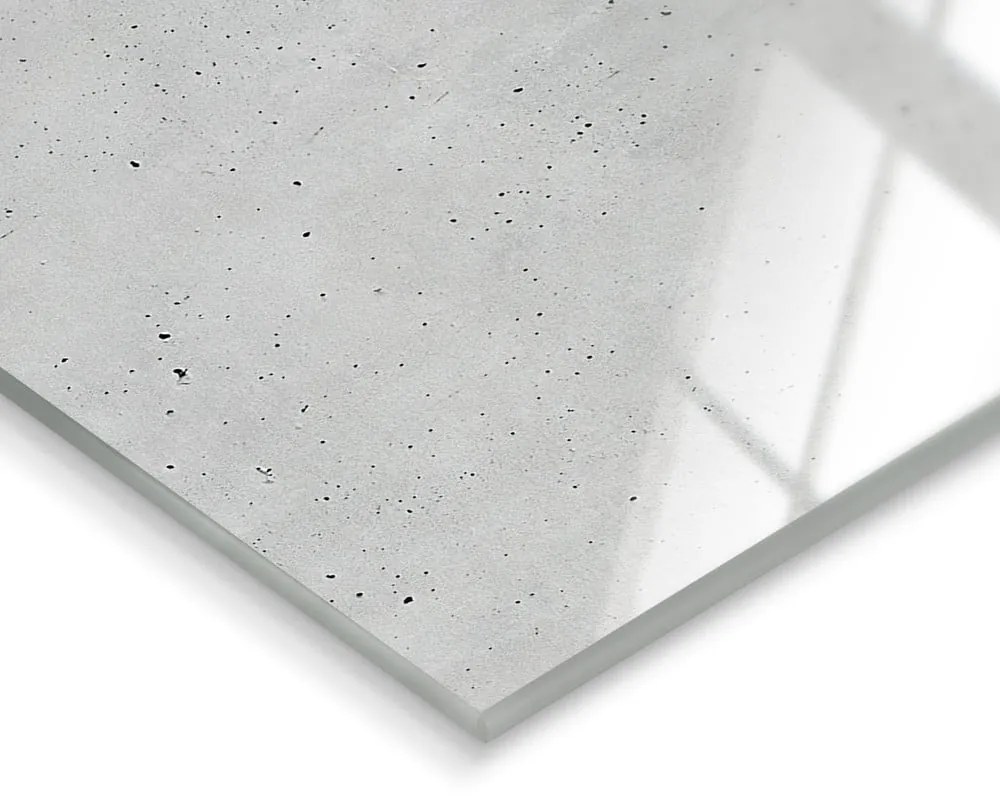 Nástenné hodiny Styler Glassclock Concrete, 20 × 60 cm
