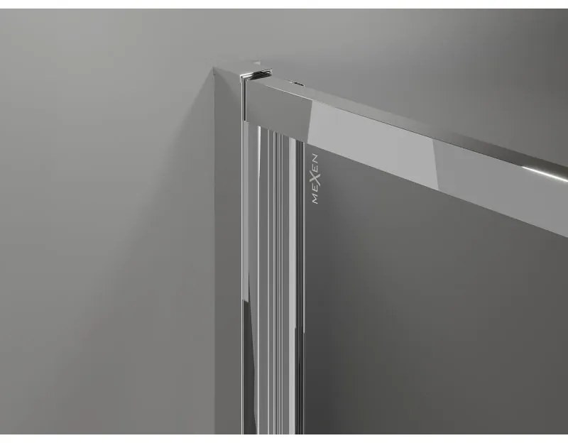 Mexen Exo, skladacie dvere do otvoru 70x200 cm, 6mm číre sklo, chrómový profil, 816-070-000-01-00