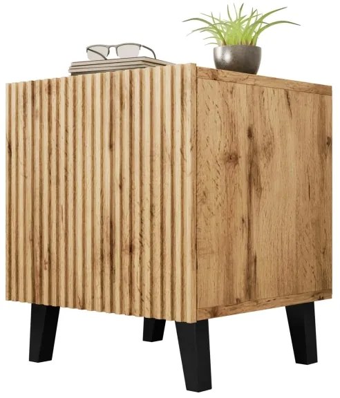 SADA 2x Nočný stolík VAMOS 52x45 cm dub wotan