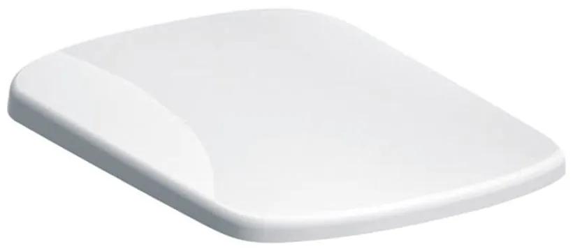 GEBERIT Selnova Square WC sedátko s automatickým pozvoľným sklápaním - Softclose, odnímateľné, z Duroplastu, biela, 500.336.01.1