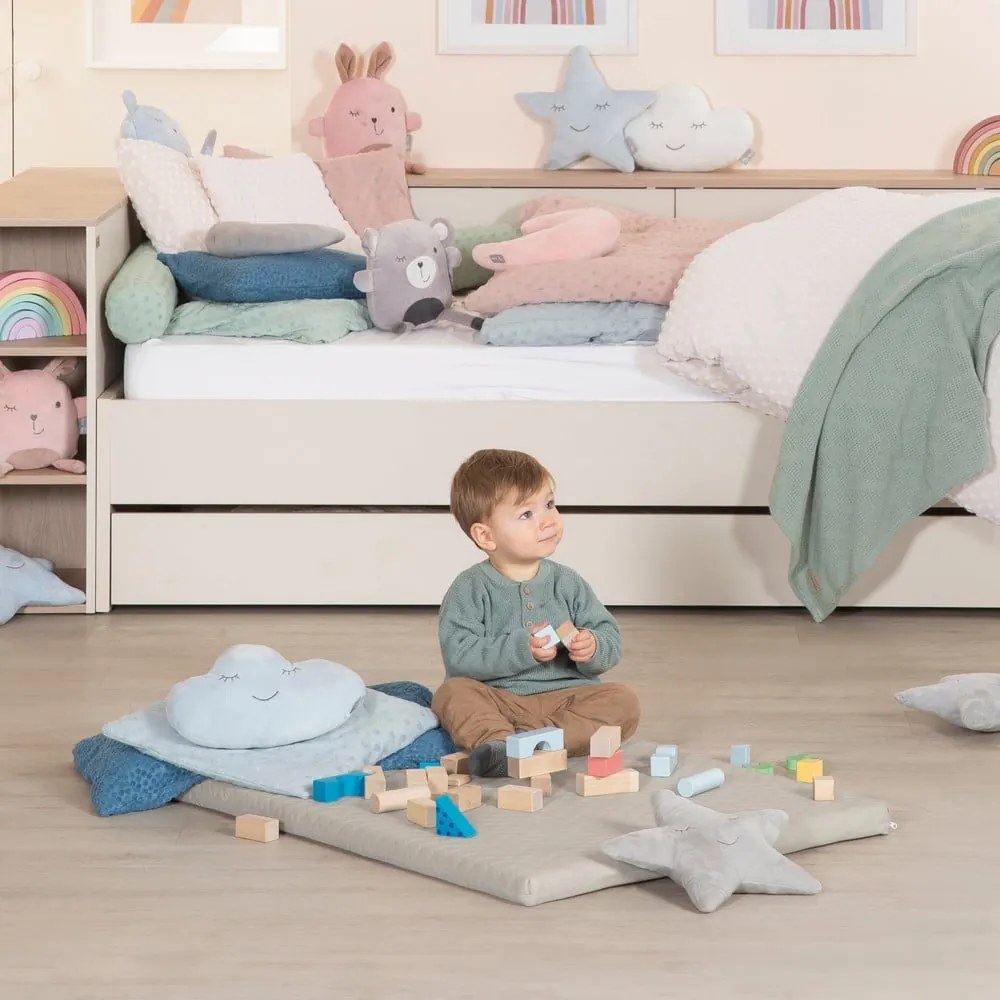 Béžová detská hracia podložka 78x100 cm Greyish gesteppt – Roba