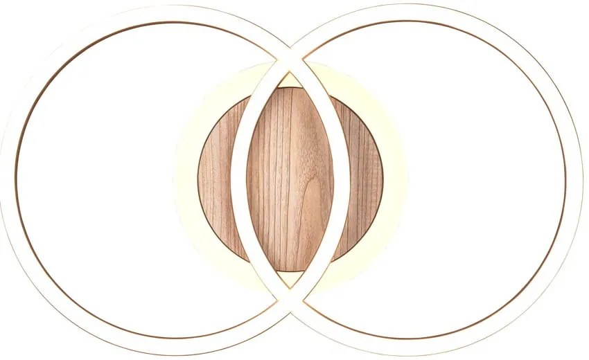 Čierno-hnedé LED stmievateľné stropné svietidlo 28x46 cm Giro – Trio