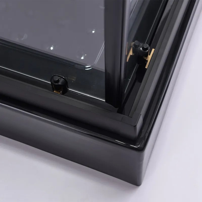 BPS-koupelny Štvorcový sprchový kút BL32B 90x90 čierny/transparent - bez vaničky