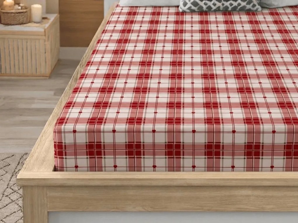 Plachta z mikrovlákna TARTAN HEART farebné 90x200 cm