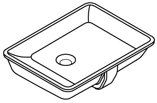 GROHE 3948000H - Umývadlo CUBE CERAMIC 492 × 370 mm keramika/biela