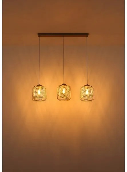 Globo 15965-3H - Závesný luster na lankách DICHTI 3xE27/40W/230V