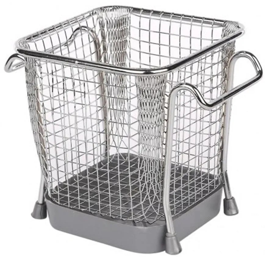 Odkvapkávač na príbor 12x16x13 cm nerez