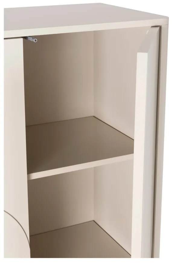 Krémovobiela skrinka 80x130x40 cm Solei – MOME