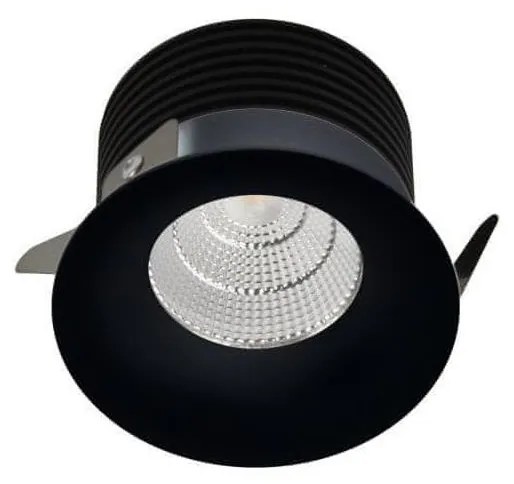 LED2 - LED Bodové zápustné svietidlo SPOT LED/9W/230V čierna IP44 W1842