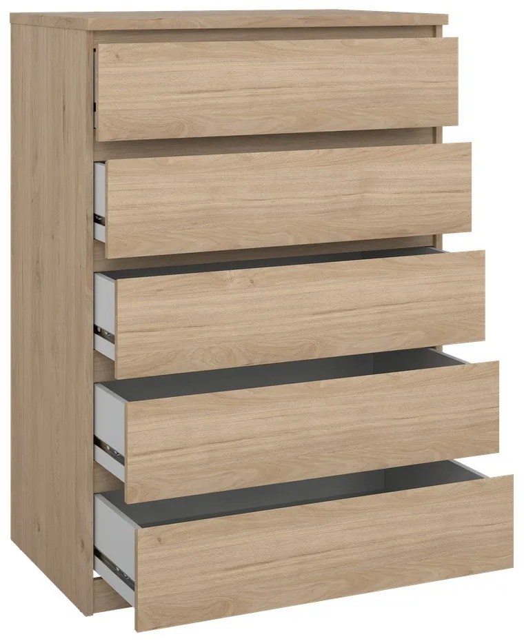 Komoda v dekore duba v prírodnej farbe 77x111x50 cm Naia – Tvilum