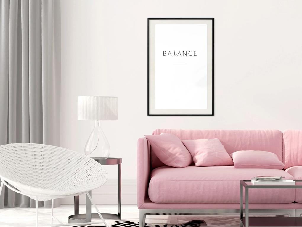 Artgeist Plagát - Balance [Poster] Veľkosť: 30x45, Verzia: Zlatý rám