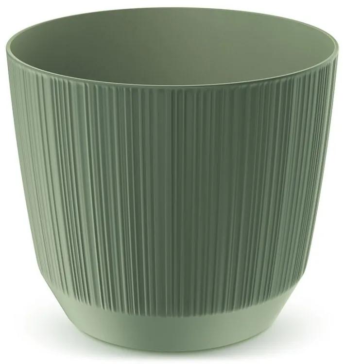 Prosperplast Kvetináč Ryfo zemito zelený, varianta 10,7 cm