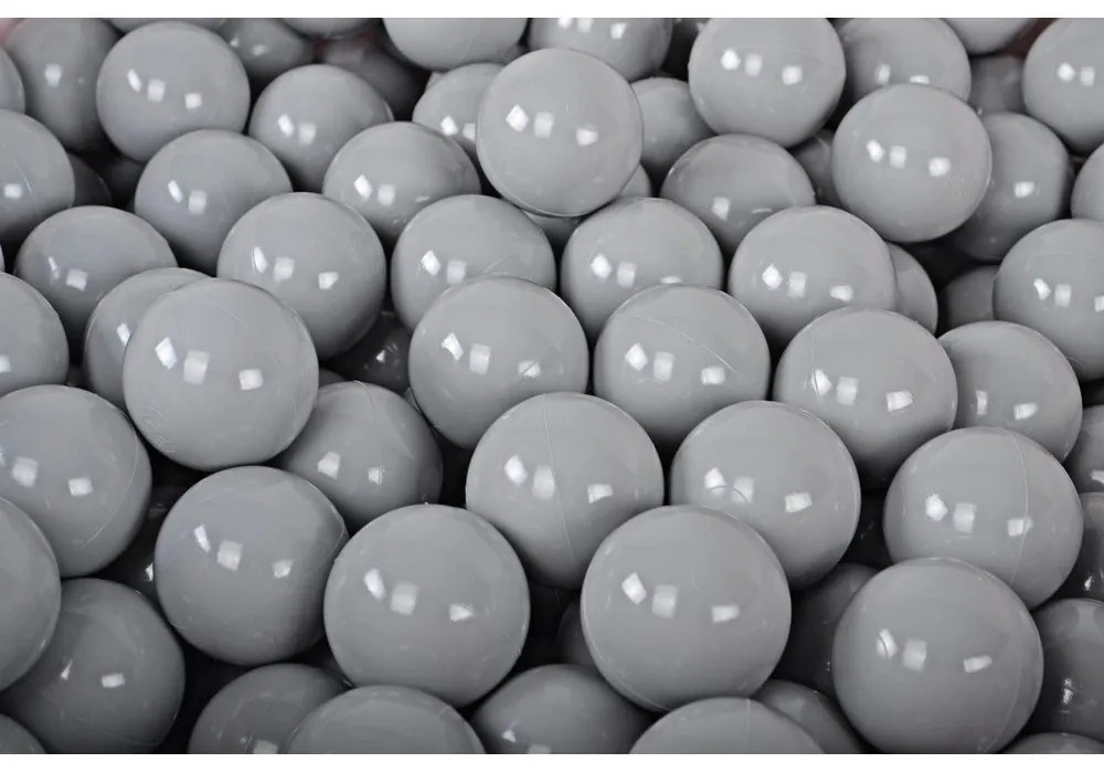 Krémový zamatový bazénik s loptičkami ø 90x30 cm Montessori – Meowbaby