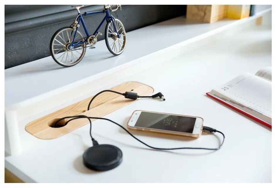 Biely pracovný stôl Ragaba ASHME