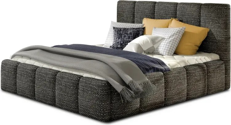 Dizajnová čalúnená posteľ MIRA, 200x160, ružová (matt velvet 63/iba rám postele/beg_07_co_1.6)