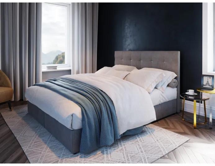 Elegantná posteľ KALINA 180x200, šedá