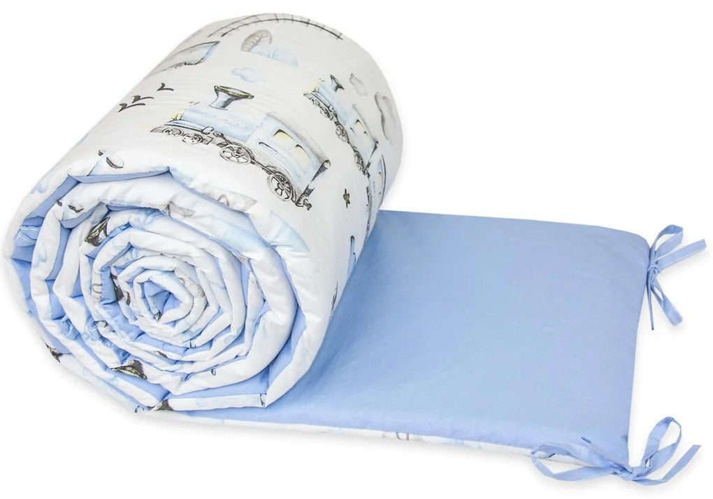 Ankras, mantinel Vláčik modrý, Dĺžka 360 cm